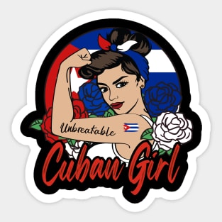 Cuban Girl Sticker